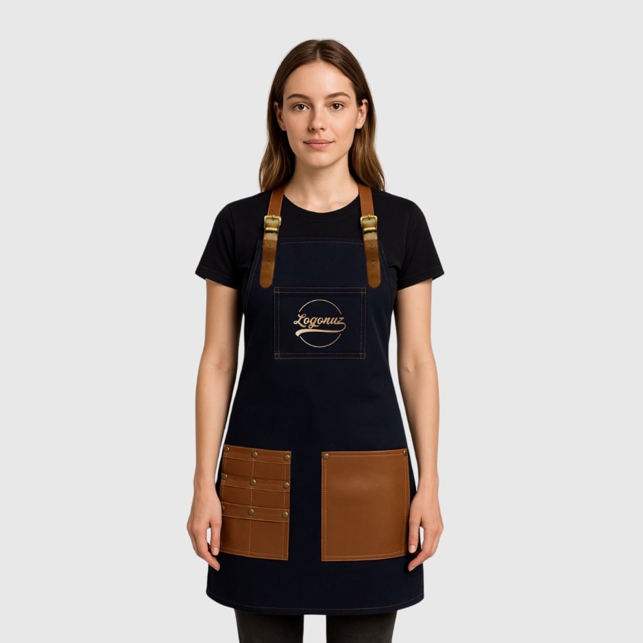 Logolu Kuaför Önlüğü Antik 